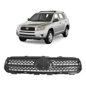 Grade Inferior Parachoque Toyota Rav4 2006 A 2008 Preta Com Frisos ...